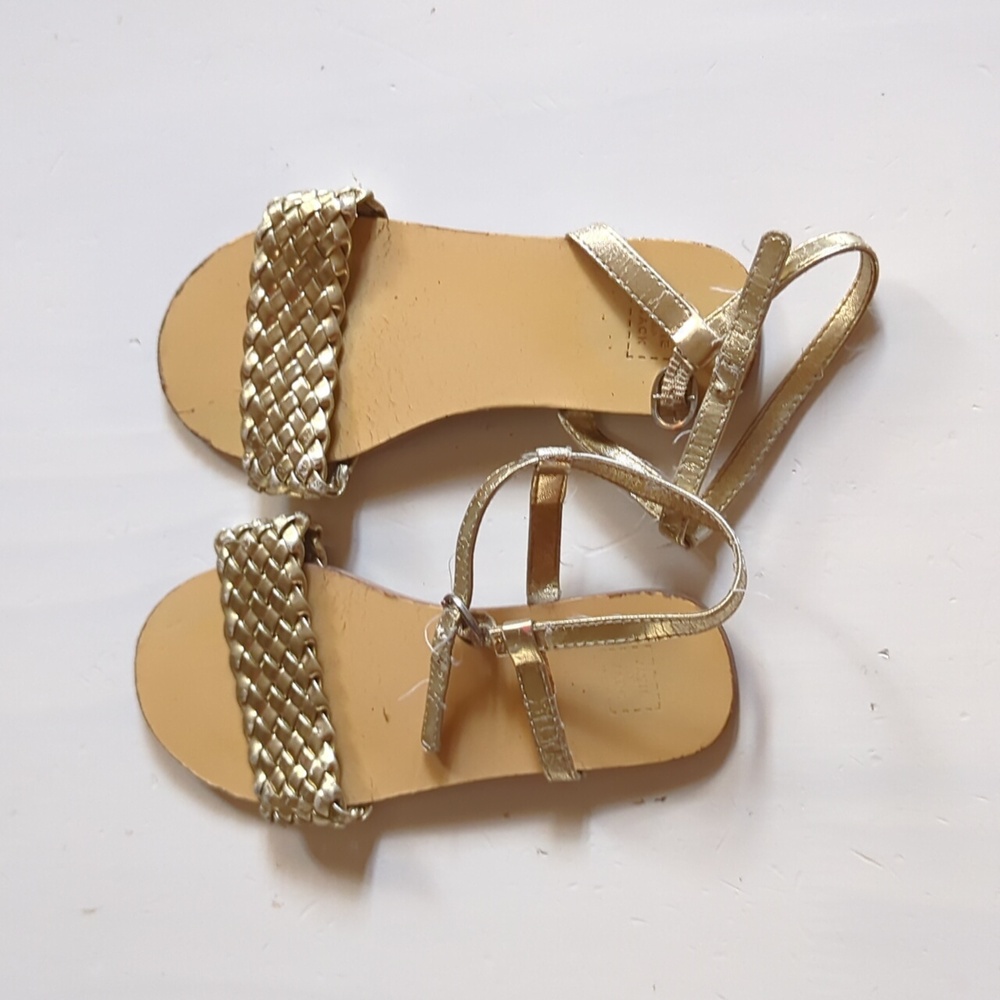 Janie and Jack Gold Sandals 11